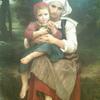 Breton Brother and Sister, 1871, by William Bourguereau; I chose this one among my favs because the boy is holding apples.